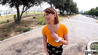 Ginger Grey'S Passionate Debut In Public With Intense Oral Pleasure