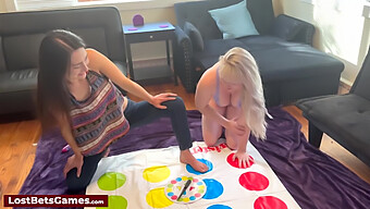 Lesbians Play Twister Nude With Toys And Big Boobs