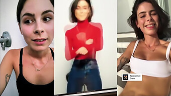 Avrupalı Güzellik Lena Meyer'In Açık Havada Mastürbasyon Seansı