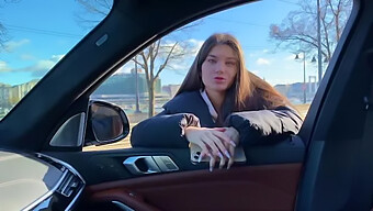 Stefany Kyler'S 18-Year-Old Pov Blowjob And Anal In A Car