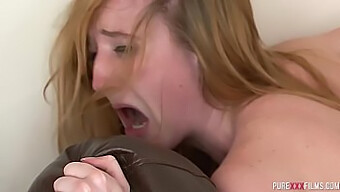 A Skinny Redhead Enjoys Hardcore Facial And Cum