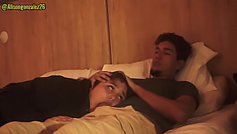 Argentina Stepbrother And I Secretly Watch A Movie And End Up Giving Him A Deep Throat Blowjob (Almost Getting Caught)