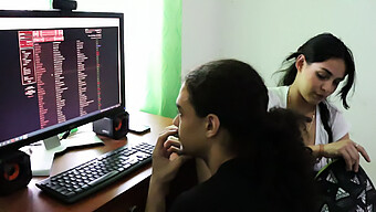 Venezuelan Teen Gets Her Tight Pussy Fingered By Classmate During Study Session