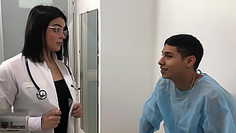 A Teenage Patient Receives A Handjob And Blowjob From A Doctor In Exchange For Her Pussy