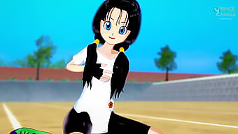 Videl รู้สึกขอบคุณในการเรียนรู้ที่จะพุ่งทะยาน - Dragon Ball Z