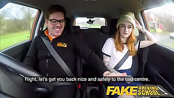 Pov Driving School Video Features Skinny Redheaded Babe'S Impressive Sexual Skills