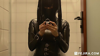 Japanese 18-Year-Old Fejira Explores Bdsm And Solo Play With Leather Bondage