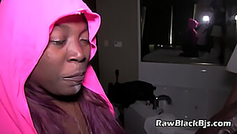 Amateur Blowjob With Deepthroating By A Black Beauty