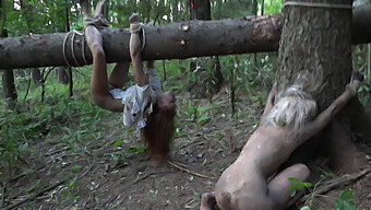 ¡experimenta La Emoción Del Sexo Duro Y La Mamada En El Bosque!