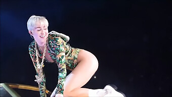 American Celebrity Miley Cyrus' Sensual Performance Leads To Orgasm