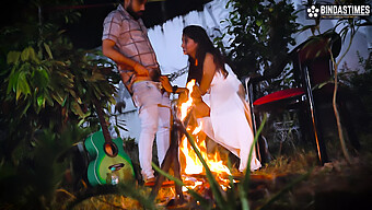 A Night Of Open-Air Passion At A Bonfire With Starsudipa And Explosive Climaxes ( Hindi Audio )