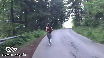 Young Bavarian Teenie Gets Bitten And Cummshots During A Jog In Public