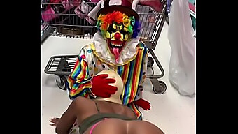 Group sex party turns into oral extravaganza with clown's big dick getting sucked