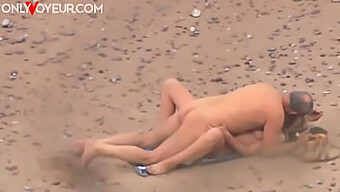 Mature Man'S Lustful Encounter With A Young Babe On The Beach