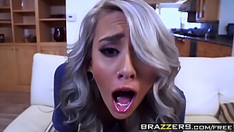 Janice Griffith's footjob skills in the office