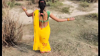 Outdoor Sex With A Young Indian Villager Showcasing Her Big Natural Ass In Hindi