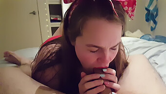 Amateur Blowjob With Deep Throat Action In Pov