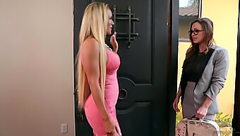 Kate England Walks In On Her Stepmom And Teachers In A Threesome