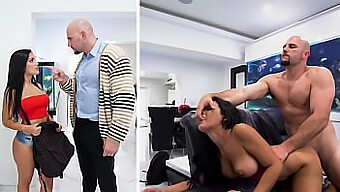 Alina Belle Seduces Step-Dad Jmac In Sexy Outfit