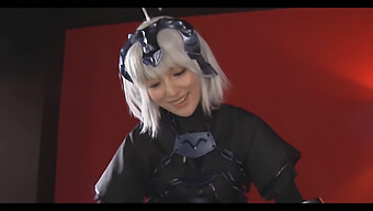 Japoneza Cosplay Babe Suge O Încărcătură Într-Un Videoclip Hd