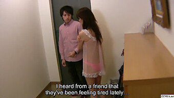 A Shy Japanese Mature Woman Opens The Door In Her Underwear, Which Leads To A Sexual Encounter