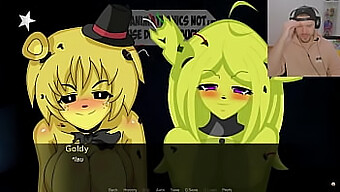 En Foxy Anime-Babe Med Store Pupper Blir Slem I Five Nights At Freddy'S