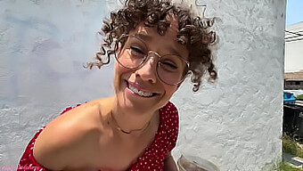 Milf With Curly Hair Enjoys Dirty Talk With Small-Dicked Man