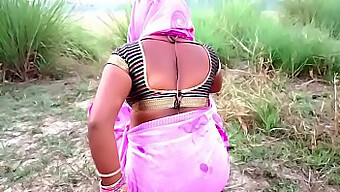 Mother-In-Law Travels To Rural Property And Engages In Passionate Kissing In Hindi Language