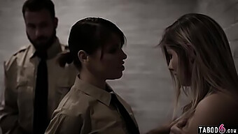 A Heterosexual Police Officer Duo Interrogates A Young Offender In A Threesome Scenario With Bdsm Elements