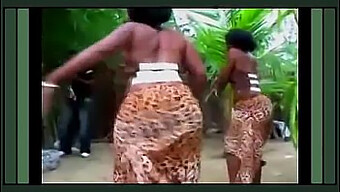 Twerking and dancing with a sexy African beauty