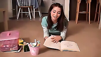 Chloe, A Pretty American Teen, Indulges In Self-Pleasure With Colorful Art Supplies