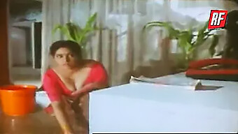 Old Indian Actress In A Steamy Scene With Asian Partner