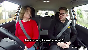 Public Sex In The Backseat Of A Car With A Naughty Coed