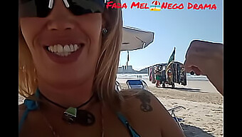 Pov Video Of Fada Mel'S Outdoor Exhibitionism At Praia Da Enseada