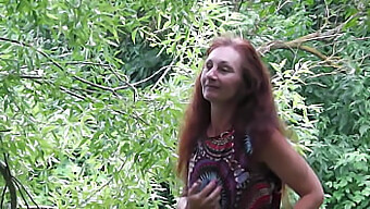 Mature Woman Natella'S Sensual Solo Dance In The Rain