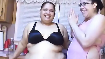 Amateur Bbw And Fat Latinas Indulge In Kitchen Cream Play